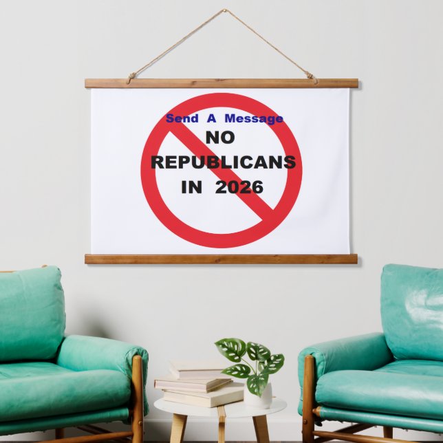 Tapisserie Suspendue Wood Topped Wall Tapestry (Salon)