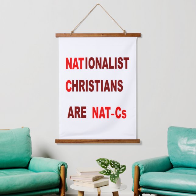 Tapisserie Suspendue Wood Topped Wall Tapestry (Salon)