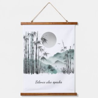 Tapisserie Suspendue Wood Topped Wall Tapestry Paz