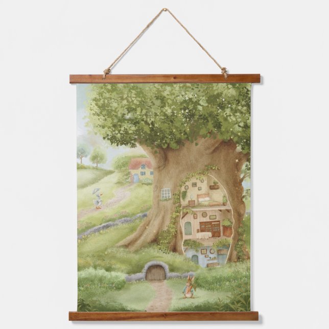 Tapisserie Suspendue Woodland Whimsical Kids Room Nursery Decor (Recto)