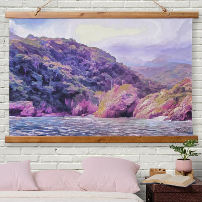 Tapisserie Suspendue Yelapa côtière à Puerto 1620 (Créateur téléchargé)