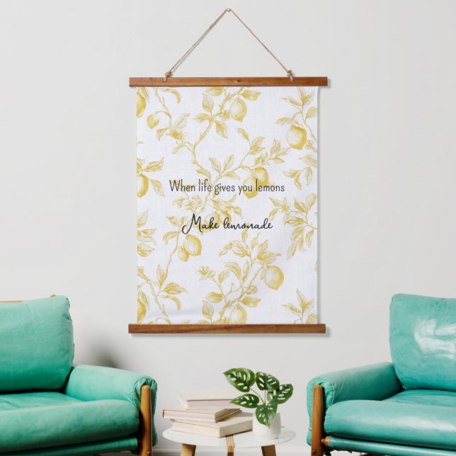 Tapisserie Suspendue Yellow Fruit Lemons Make Lemonade (Salon)