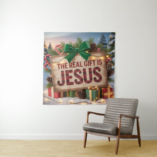 Tapisserie véritable cadeau Jésus