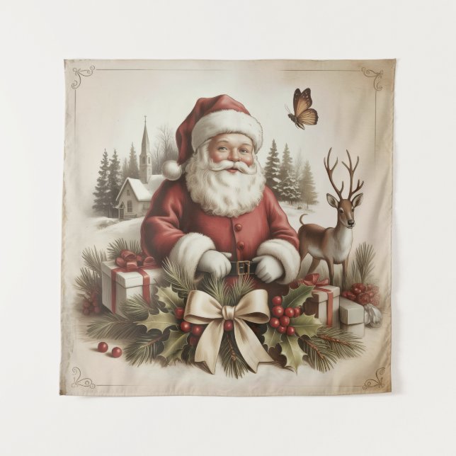 Tapisserie vintage Santa (Devant)