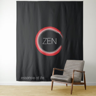 Tapisserie Zen rouge