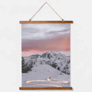 Tapisseries aux motifs uniques de glace de montagn