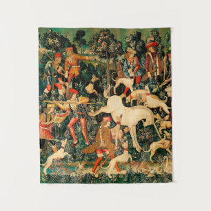 Tapisseries de licorne Classique médiéval défend l