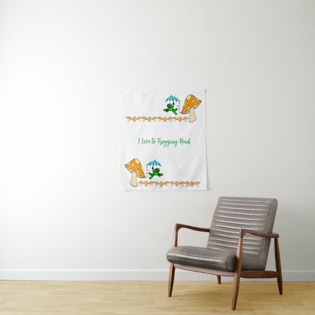 Tapisseries Frogging Lire Champignons (En situation)