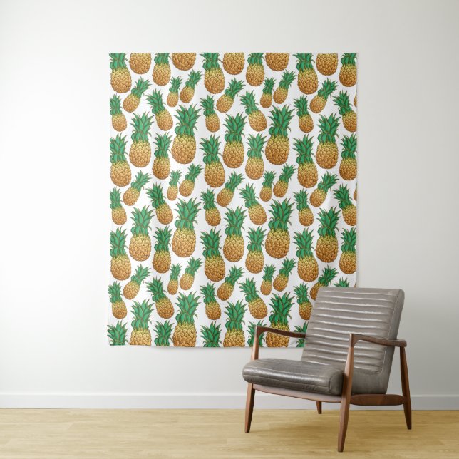Tapisseries Motifs aux ananas (En situation)