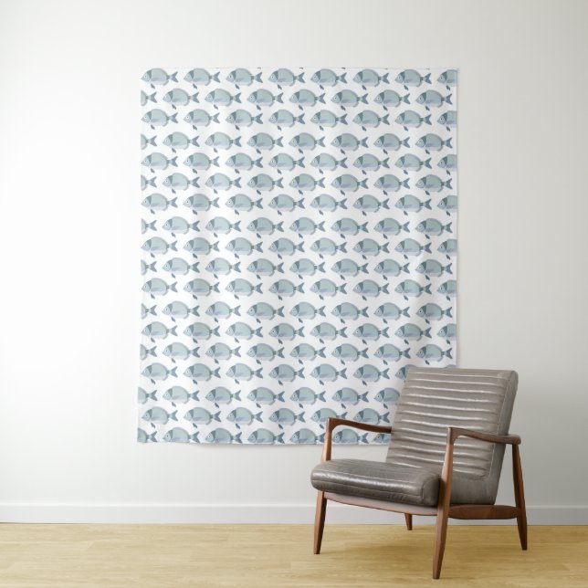 Tapisseries Motifs de poisson (En situation)