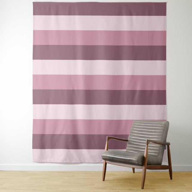 Tapisseries motifs Tri-Color Stripes (En situation)