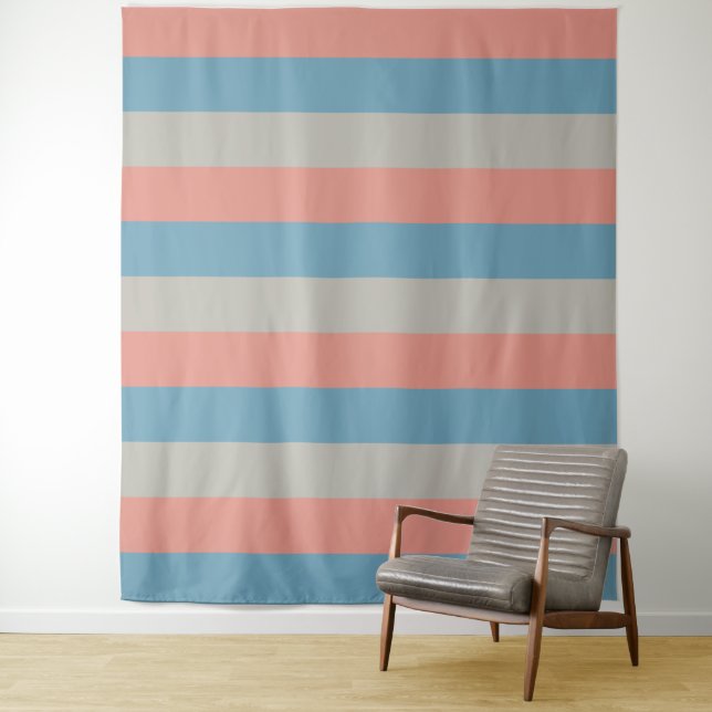 Tapisseries motifs Tri-Color Stripes (En situation)