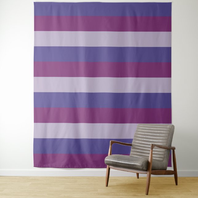 Tapisseries motifs Tri-Color Stripes (En situation)