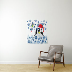 Tapisseries Noël Pingouin