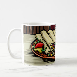 taquitos sur une tasse