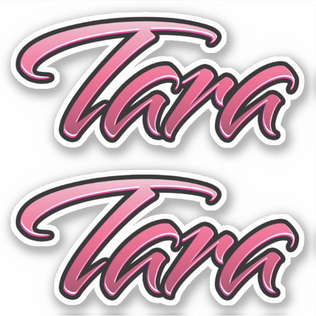 Tara autocollants rose pâle Sticker Stickerset (Devant)