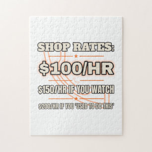Tarifs d'atelier 100$/H — Puzzle