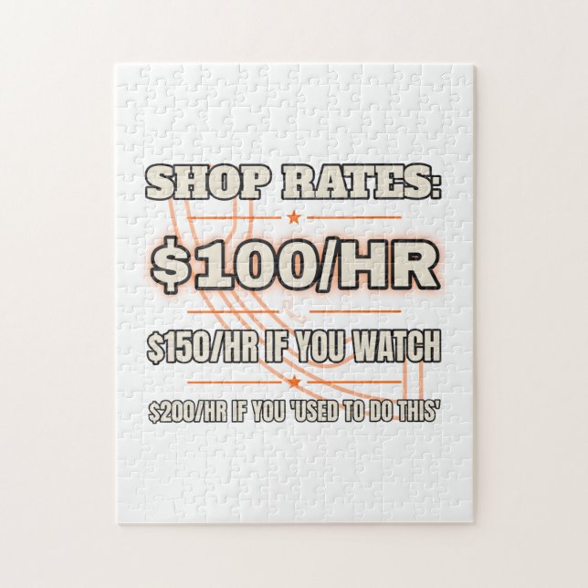 Tarifs d'atelier 100$/H — Puzzle (Vertical)