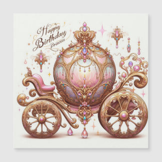 Tarjeta Magnética Carroza Colección Princess 