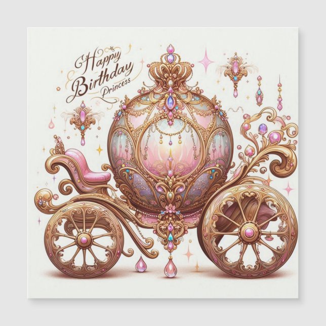 Tarjeta Magnética Carroza Colección Princess  (Devant)