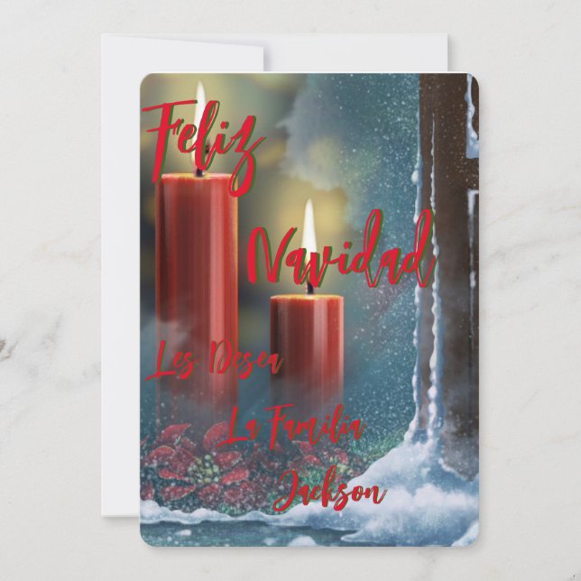 Tarjeta Navideña Feliz Navidad personalizada (Devant)