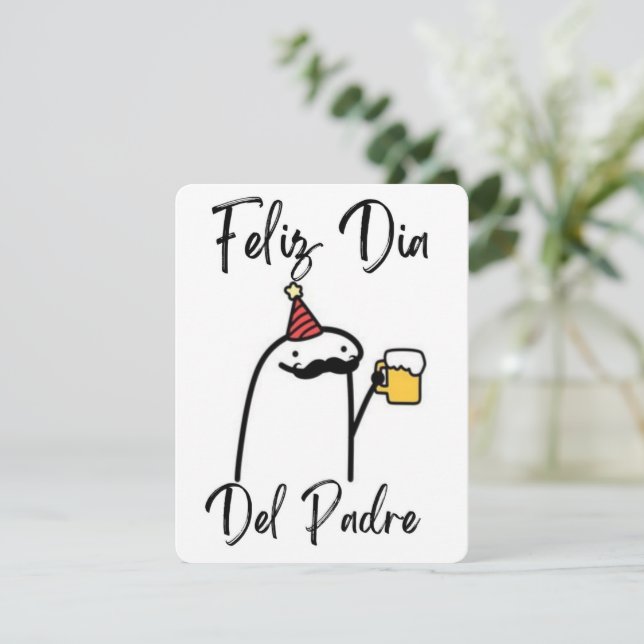 Tarjeta para el dia del padre (1 lado solo) (Debout devant)