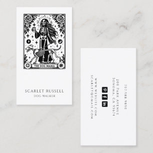 Tarot Chien Walker Animaux Carte de visite