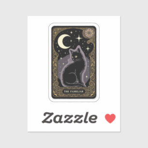 Tarot de chat noir - Sticker mystique "familier"