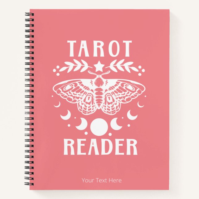 Tarot Reader Moon Phase Moth Stars Carnet (Devant)