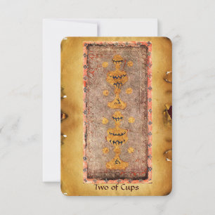 TAROTES DE RENAISSANCE ANTIQUE / DEUX TASSES