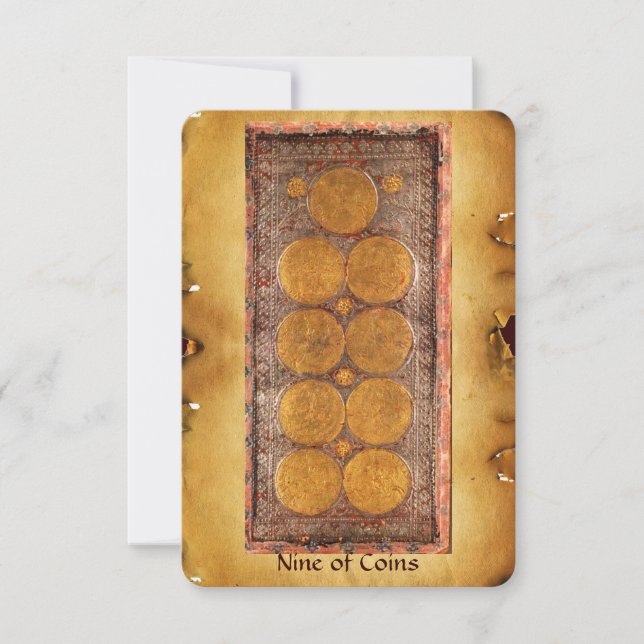 TAROTES DE RENAISSANCE ANTIQUE / NEUF PIÈCES (Devant)