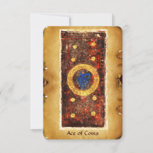 TAROTS DE RENAISSANCE ANTIQUE / ACE DES PIÈCES