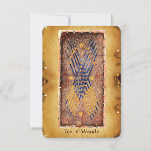 TAROTS DE RENAISSANCE ANTIQUE / DIX WANDS