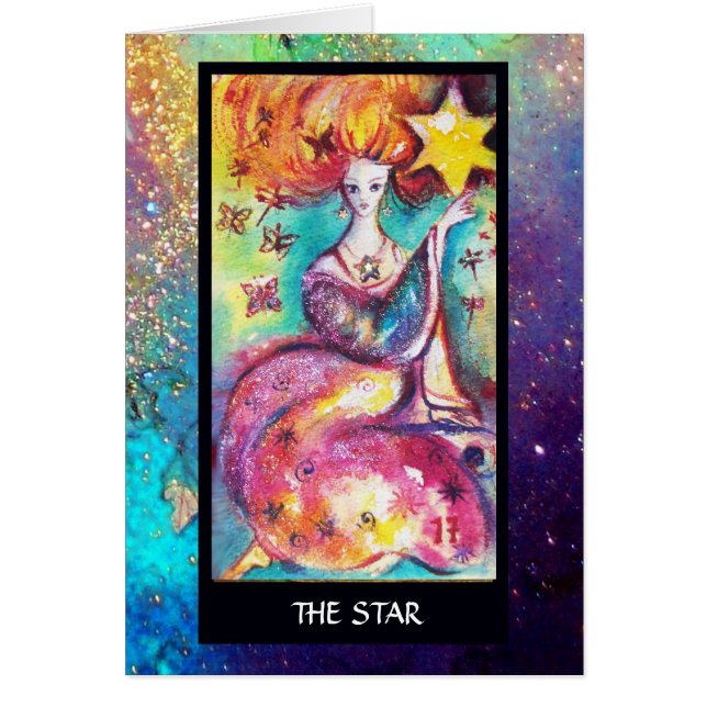 TAROTS DES OMBRES PERDUES / L'ÉTOILE (Devant)