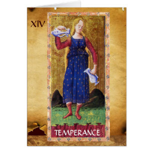 TAROTS RENAISSANCE ANTIQUES 14 / TEMPÉRANCE