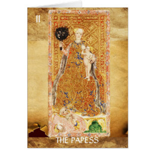 TAROTS RENAISSANCE ANTIQUES 2/ LA PAPESSE - CHARIT
