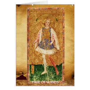 TAROTS RENAISSANCE ANTIQUES / PAGE DE BAGUETTES