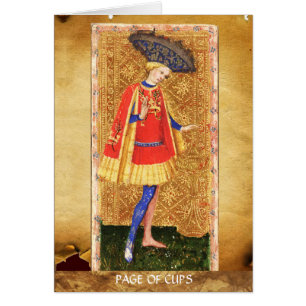TAROTS RENAISSANCE ANTIQUES / PAGE DE COUPES
