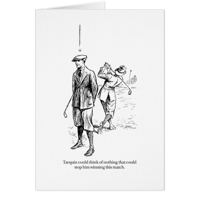 Tarquin et le match de golf (Devant)