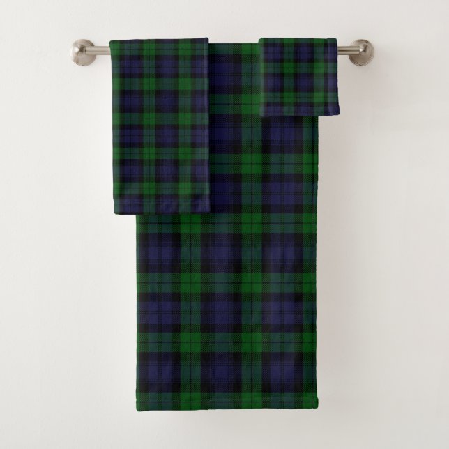 Tartan à carreaux classique Black Watch écossais (En situation)