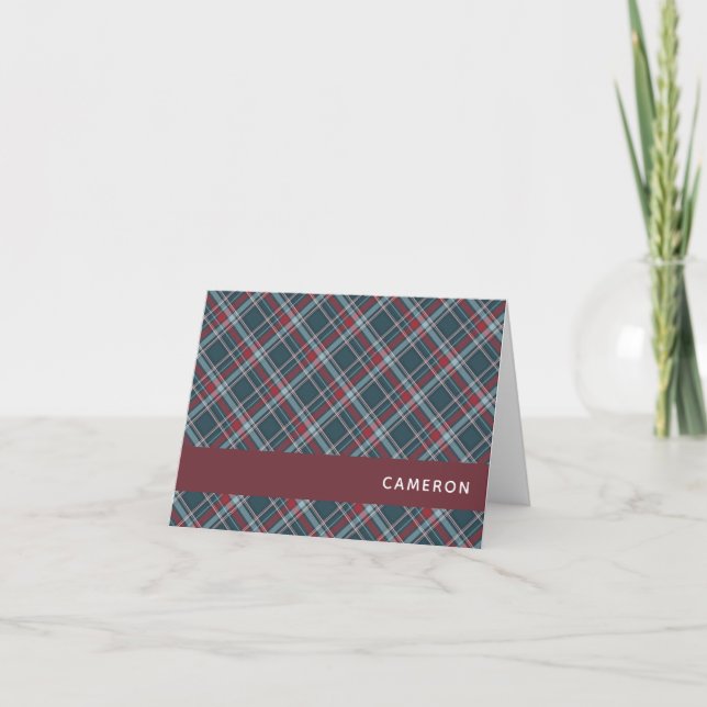 Tartan à carreaux classique rouge sarcelle vert No (Devant)