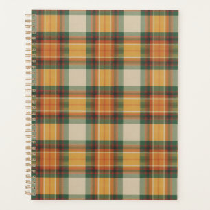 Tartan à carreaux de récolte d'automne chaud