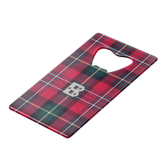 Tartan avec vos initiales (Devant Angle)