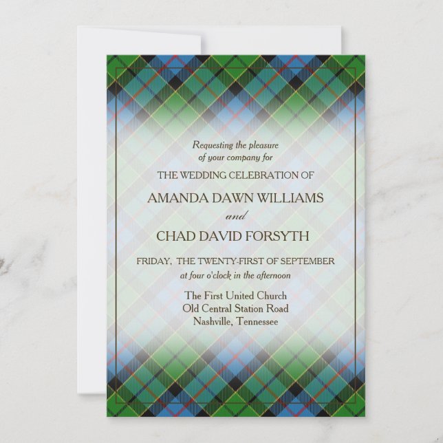 Tartan Beauty Clan Forsyth Scottish Plaid (Devant)