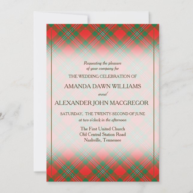 Tartan Beauty Clan Gregor MacGregor Scottish Plaid (Devant)