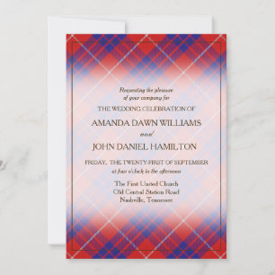 Tartan Beauty Clan Hamilton Scottish Plaid