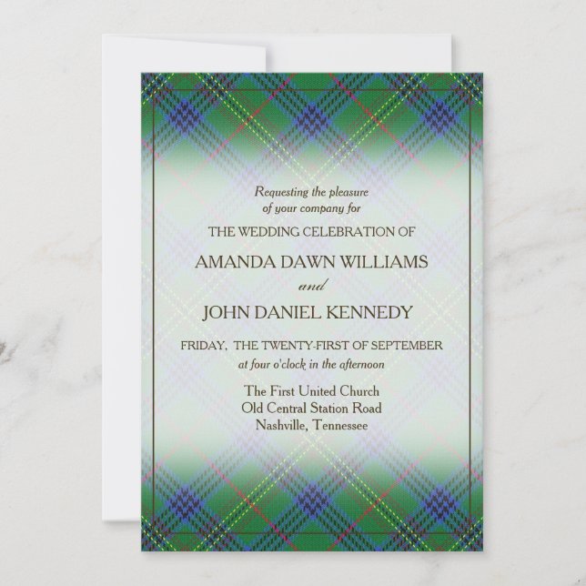 Tartan Beauty Clan Kennedy Scottish Plaid (Devant)