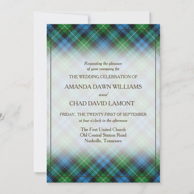 Tartan Beauty Clan Lamont Scottish Plaid (Devant)