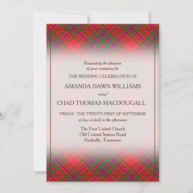 Tartan Beauty Clan MacDougall Scottish Plaid (Devant)
