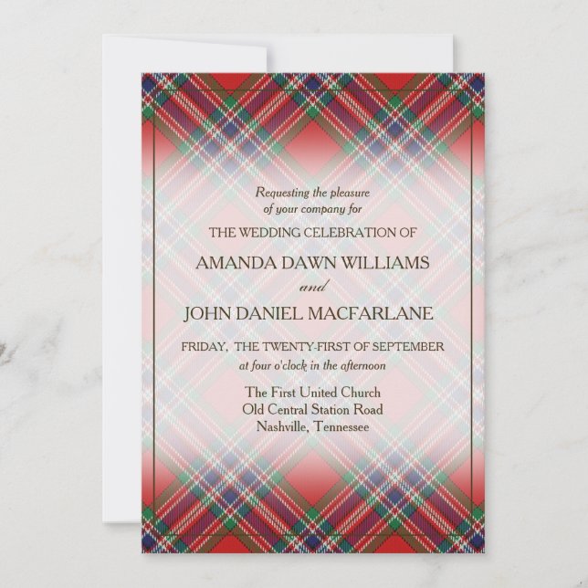 Tartan Beauty Clan MacFarlane Scottish Plaid (Devant)